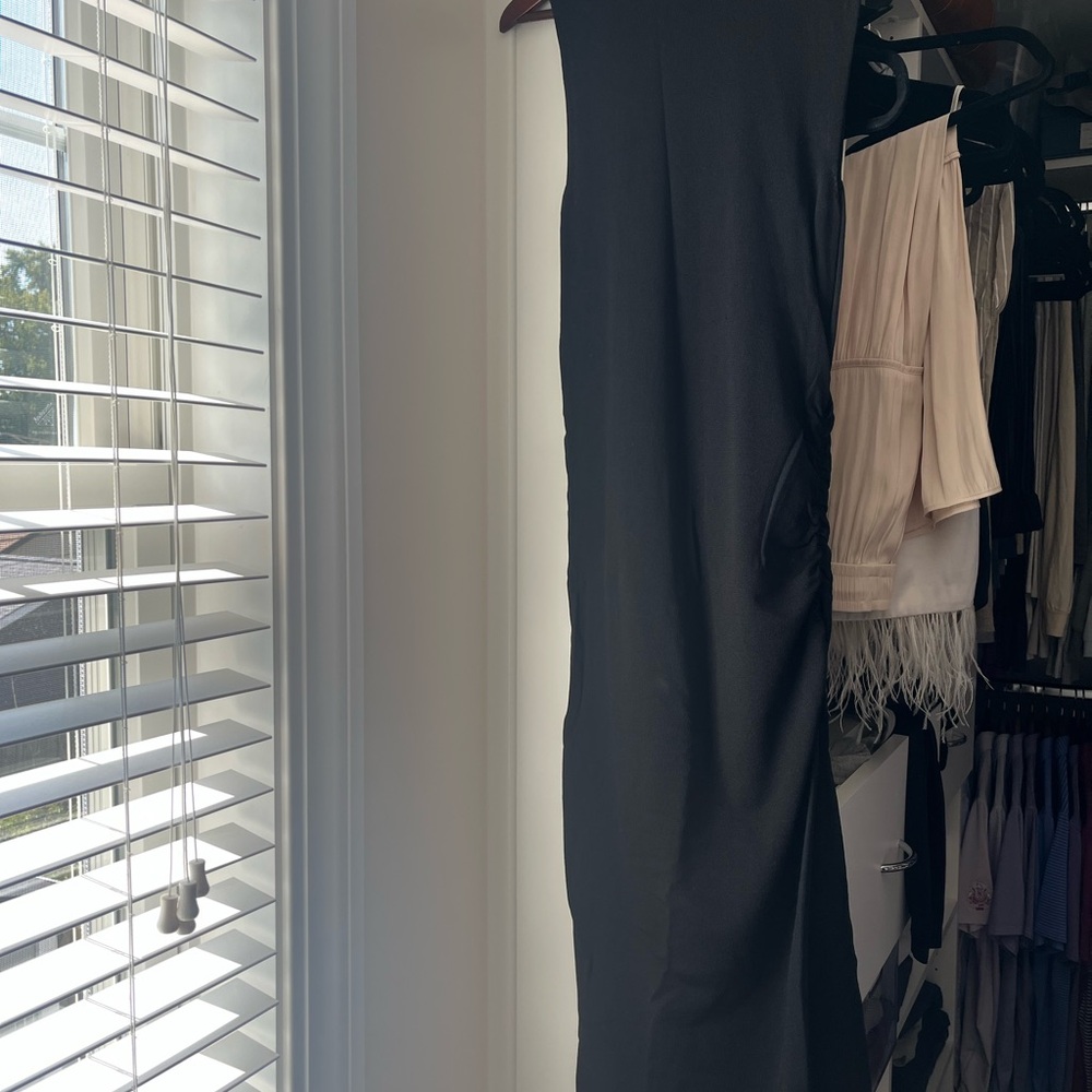 Black Sleeveless Turtleneck Dress